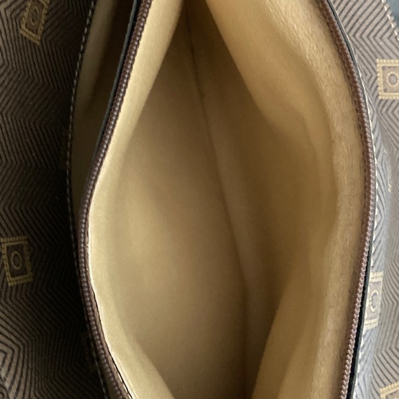 Texier Rich Leather and Coated Canvas Handbag Made in France - Picture 6 of 9